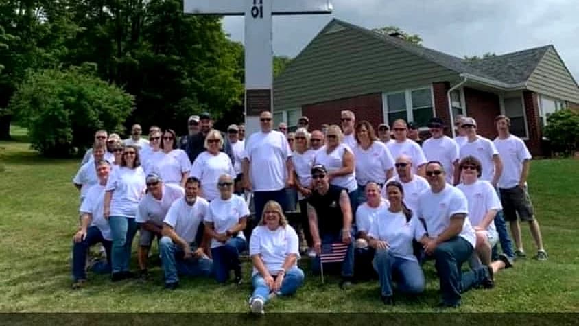 9/11 memorial group photo