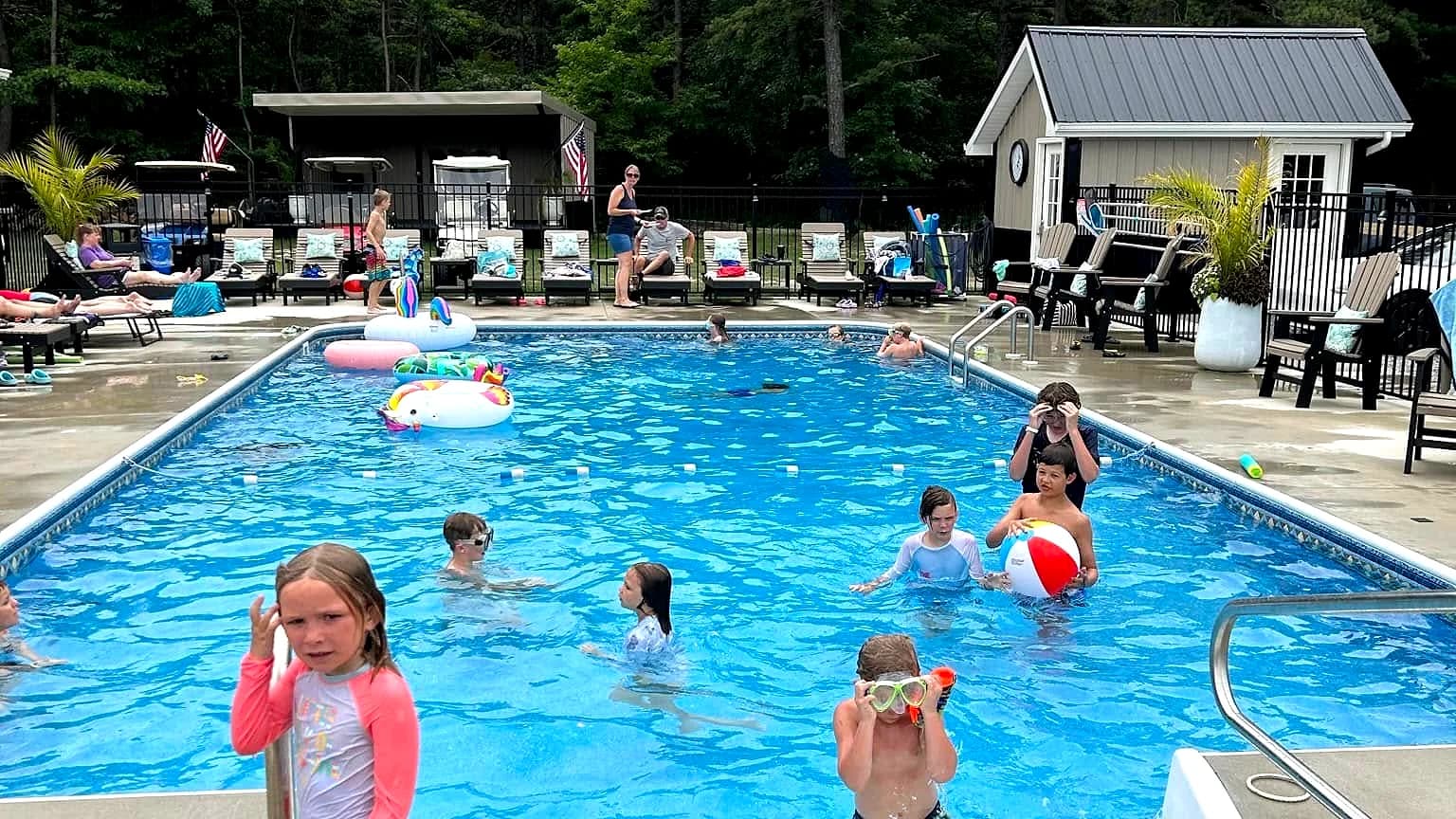 Heated Swimming Pool at Pine Ridge Campground