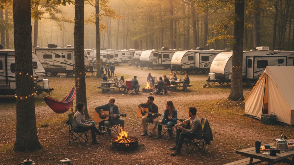 Outdoor camping lifestyle moment - how pine ridge fits in