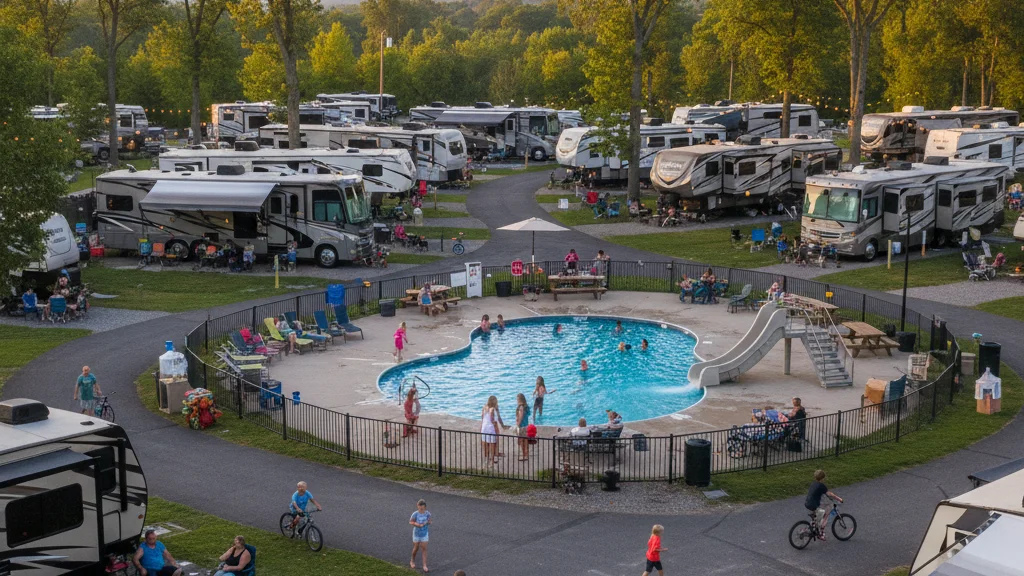 State park camping area with natural surroundings - how pine ridge fits in