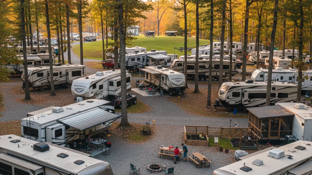 State park camping area with natural surroundings - key information and facts