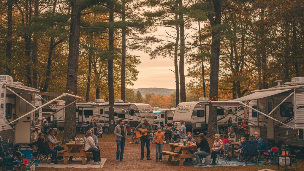 State park camping area with natural surroundings - how pine ridge fits in