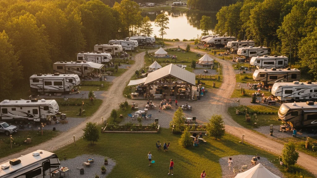 Outdoor camping lifestyle moment - how pine ridge fits in