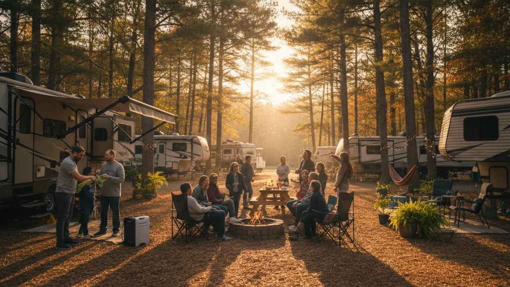 Outdoor camping lifestyle moment - how pine ridge fits in Outdoor camping lifestyle moment - how pine ridge fits in