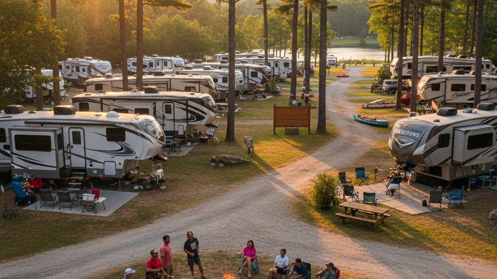 Outdoor camping lifestyle moment - how pine ridge fits in