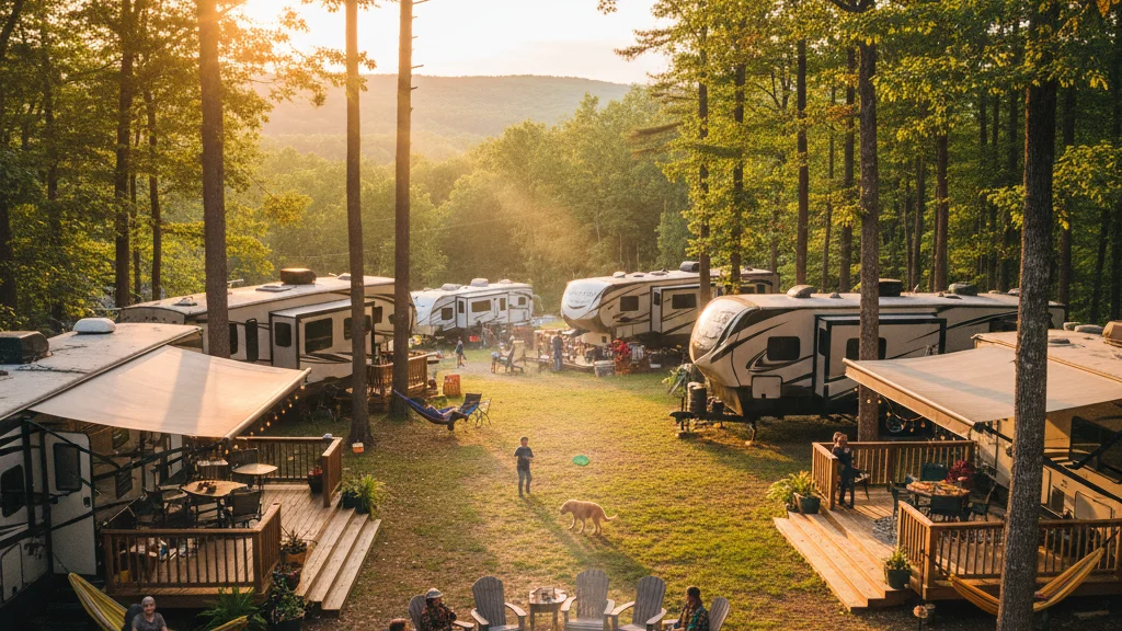 Outdoor camping lifestyle moment - how pine ridge fits in Outdoor camping lifestyle moment - how pine ridge fits in