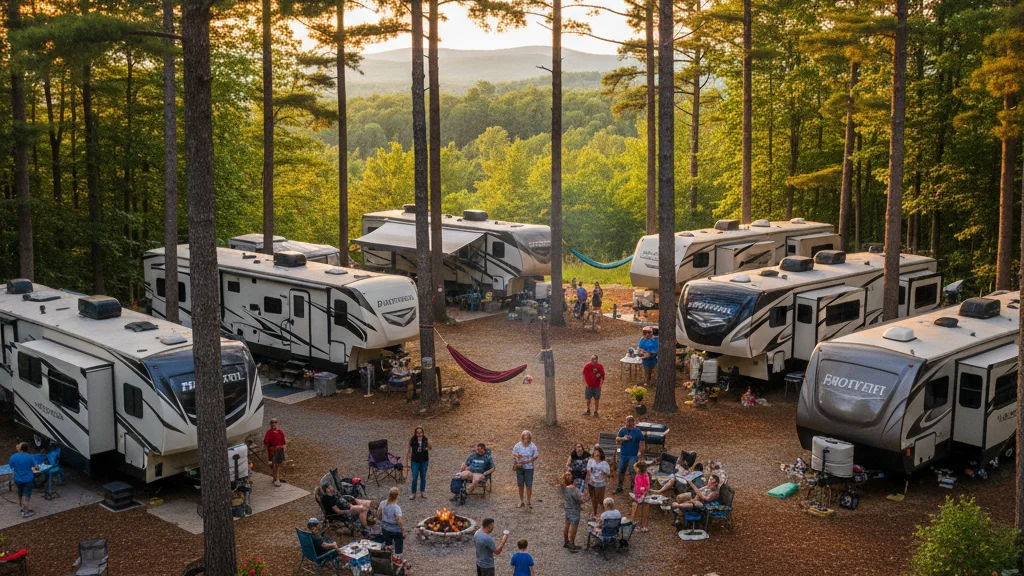 State park camping area with natural surroundings - how pine ridge fits in State park camping area with natural surroundings - how pine ridge fits in
