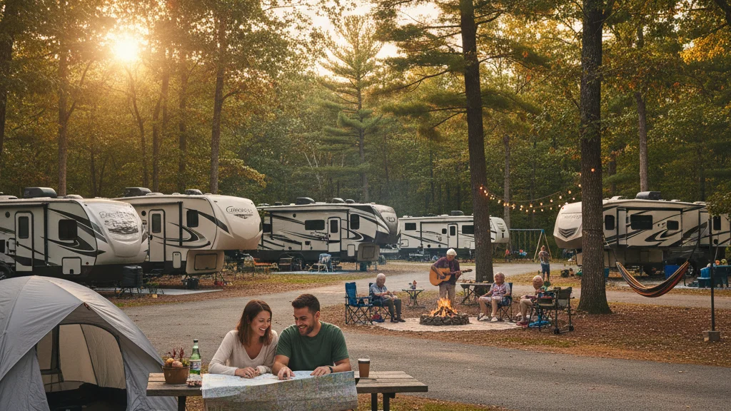 Outdoor camping lifestyle moment - how pine ridge fits in Outdoor camping lifestyle moment - how pine ridge fits in