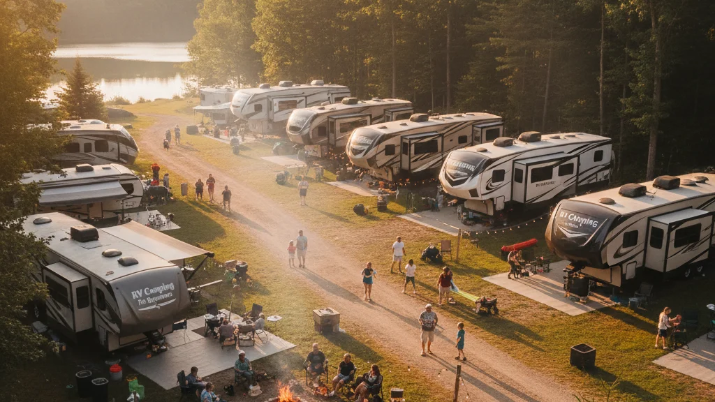 Outdoor camping lifestyle moment - how pine ridge fits in