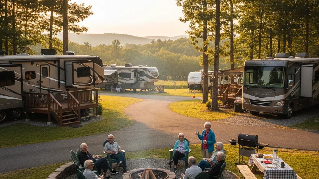 Outdoor camping lifestyle moment - how pine ridge fits in