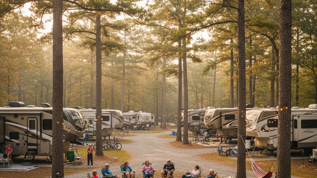 State park camping area with natural surroundings - how pine ridge fits in State park camping area with natural surroundings - how pine ridge fits in