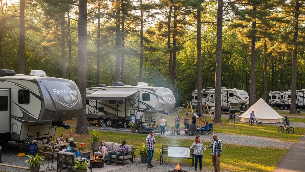 Outdoor camping lifestyle moment - how pine ridge fits in