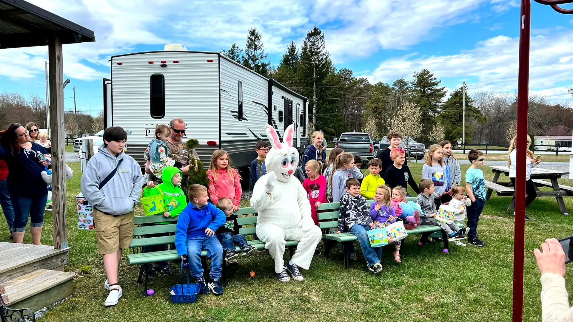 Easter Bunny with kids