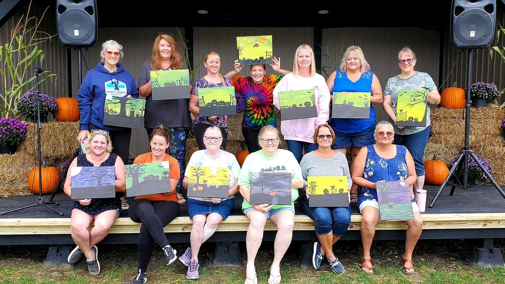 Paint night event in fall