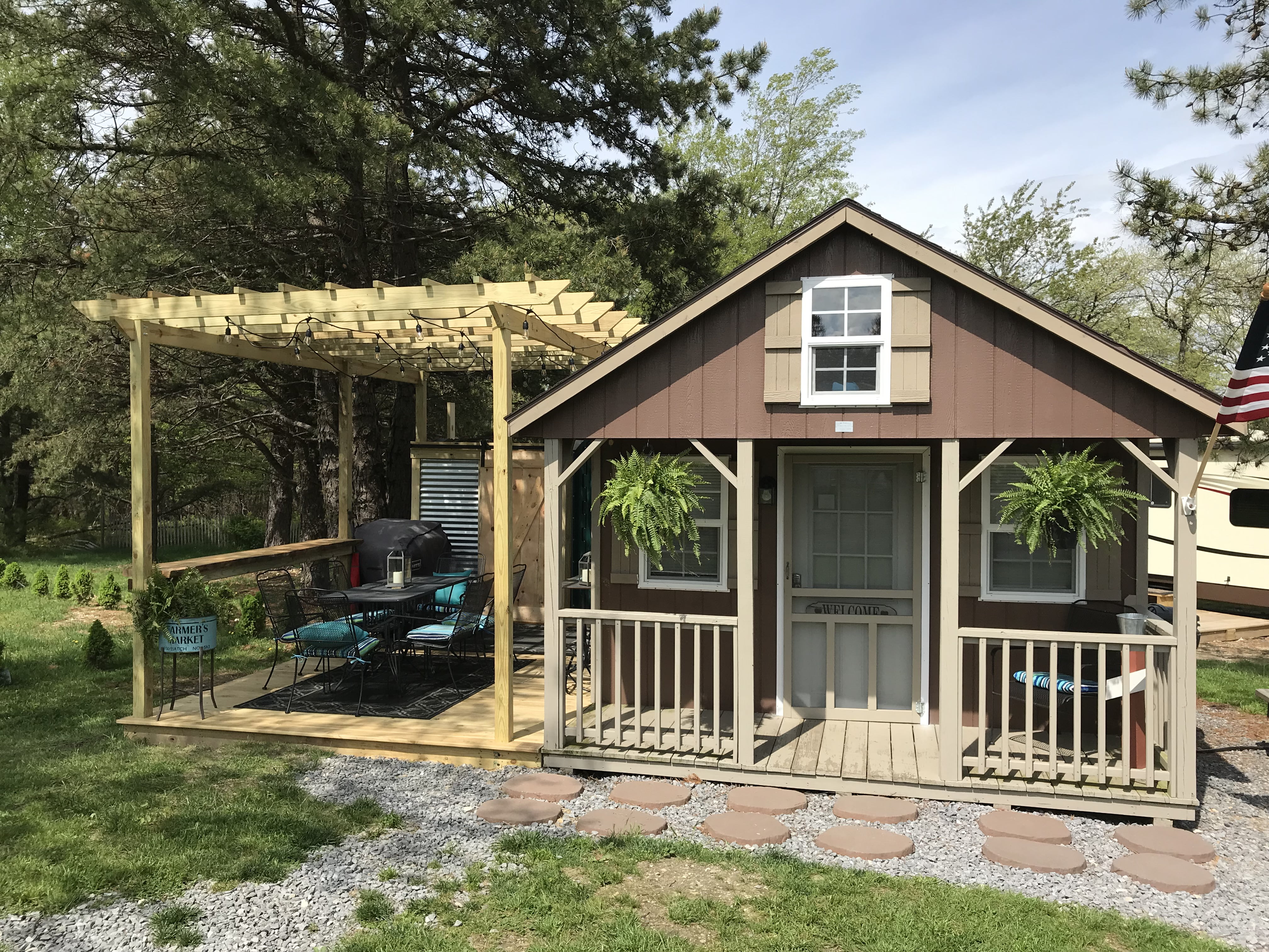 Tiny House Primitive Rental Pine Ridge Campground